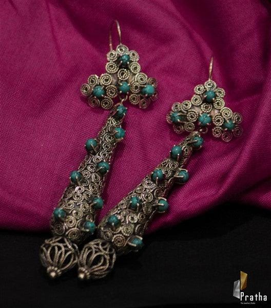 Long Silver Earrings