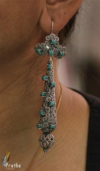 Long Silver Earrings