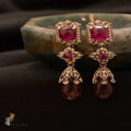 Diamond -Ruby Earrings